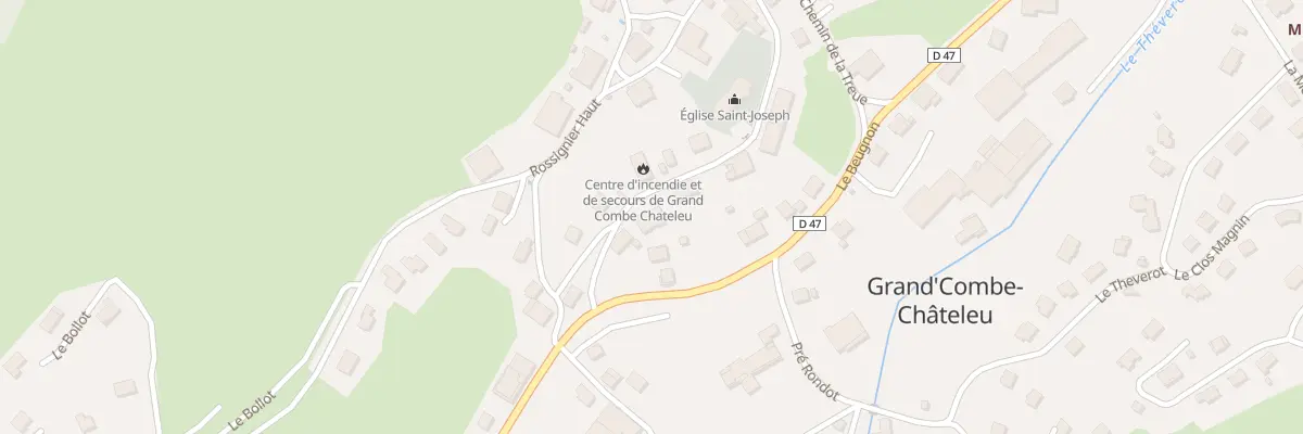 Plan du 15 Rossignier à Grand’Combe-Châteleu