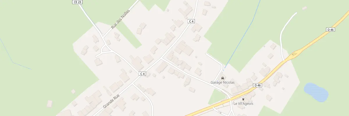 Plan du 20 Rue Charles de Gaulle à Padoux