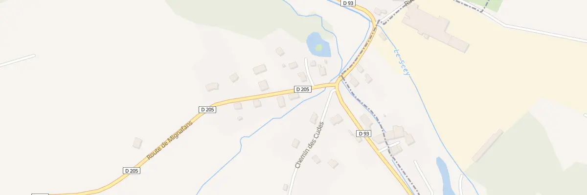 Plan du 1 Rte de Mignafans à Granges-la-Ville