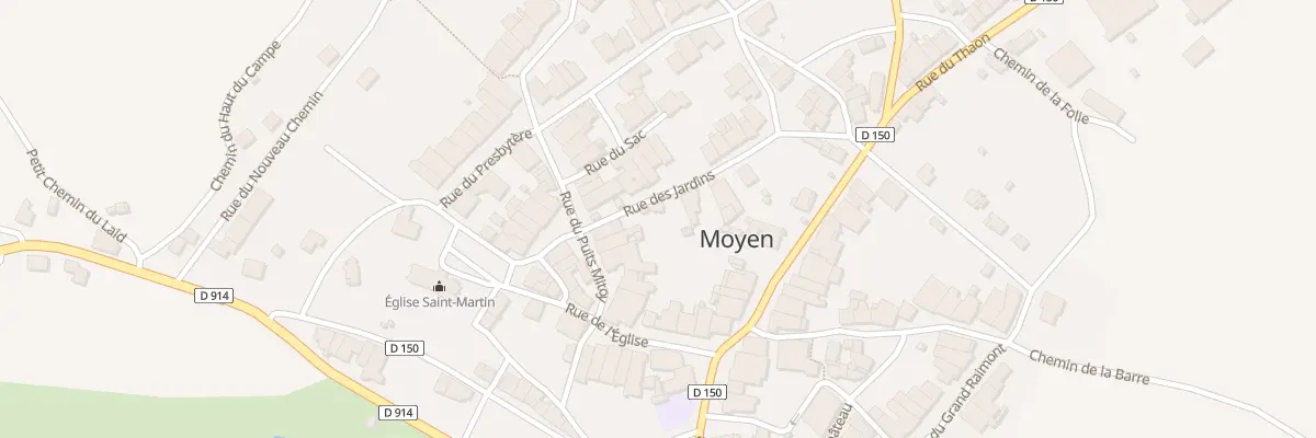 Plan du 2 Rue des Jardins à Moyen
