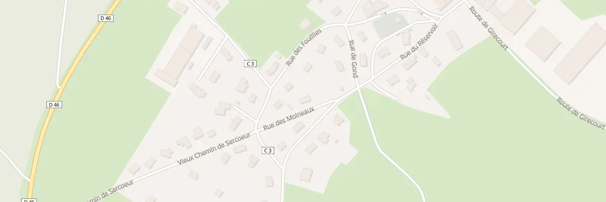 Plan du 2 Rue des Moineaux à Padoux