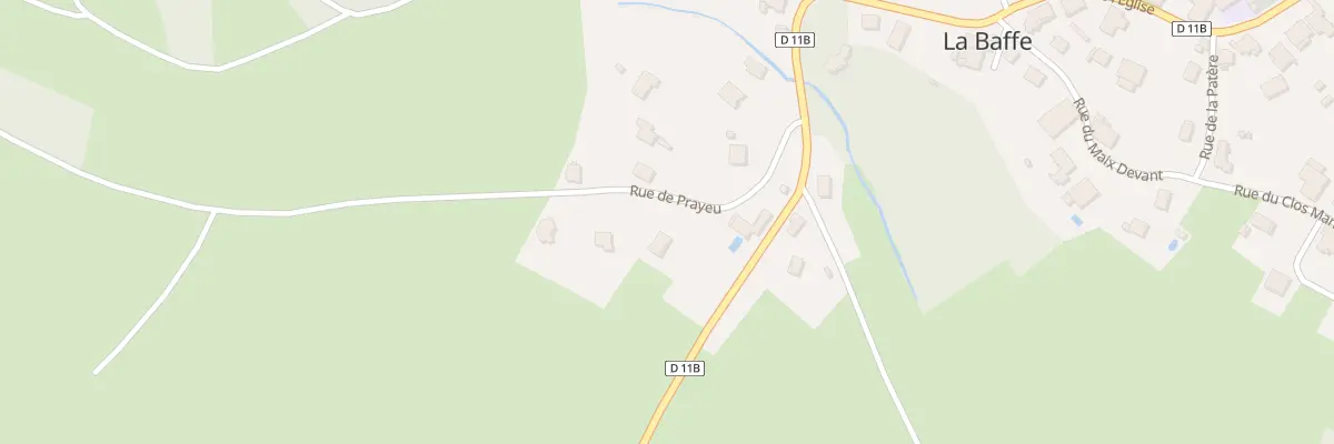 Plan du 99 Rue de Prayeu à La Baffe