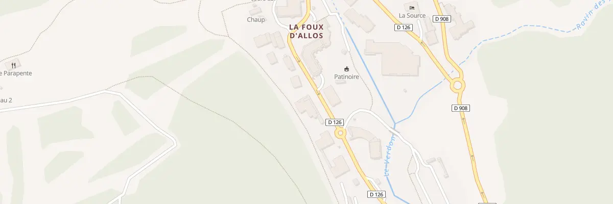 Plan du 819 Rte les Sources du Verdon à Allos