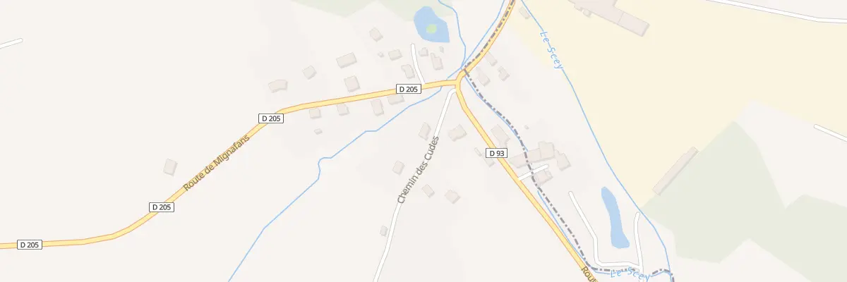 Plan du 2 Chem des Cudes à Granges-la-Ville