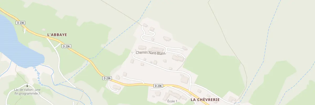 Plan du 325 Che du Nant Blanc à Bellevaux