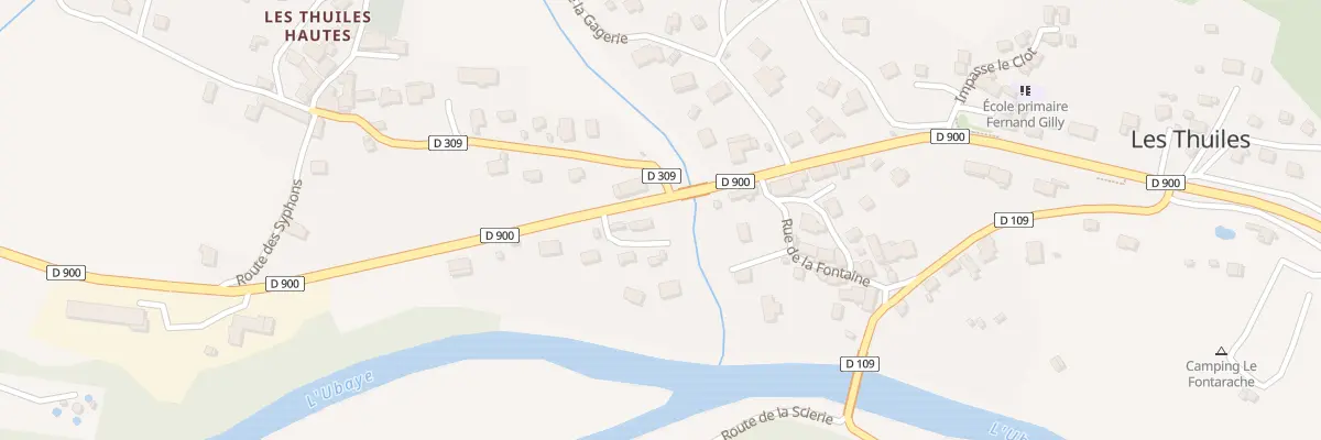 Plan du 9 Rte de Barcelonnette aux Thuiles