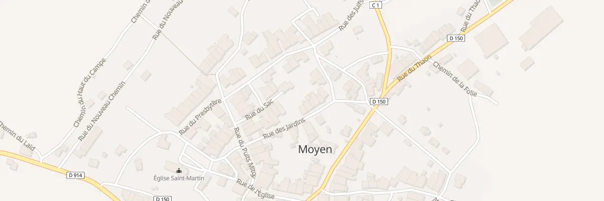Plan du 5 Rue des Jardins à Moyen