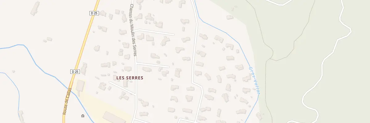 Plan du 350 Che des Pesquiers au Muy