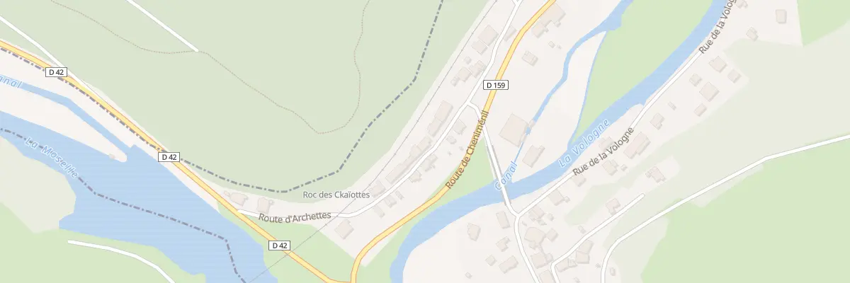 Plan du 6 Rte d’Archettes à Jarménil