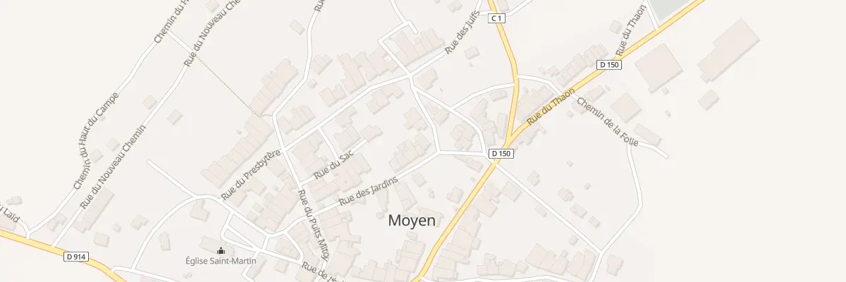 Plan du 9 Rue des Jardins à Moyen