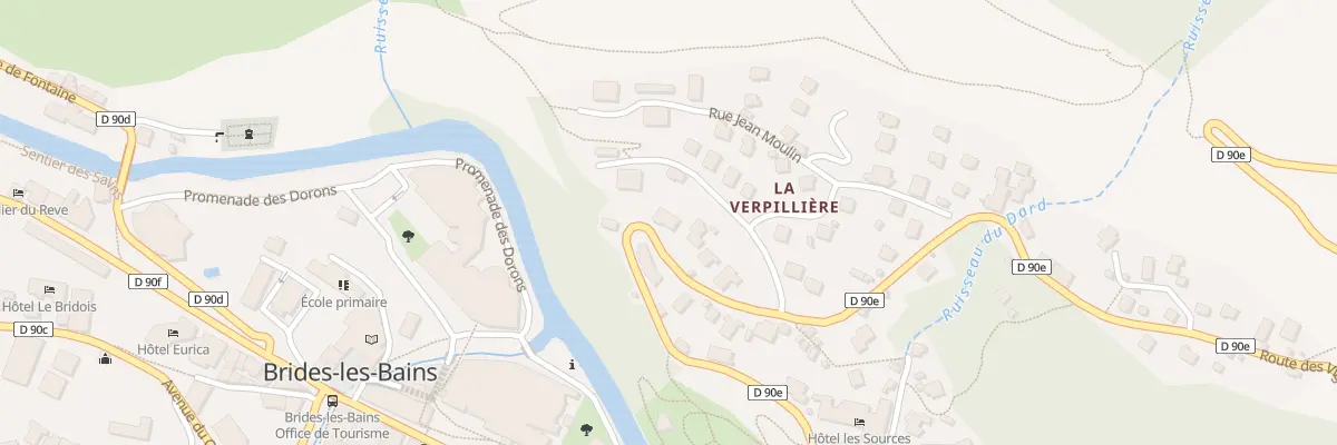 Plan du 9 Av des Marronniers à Brides-les-Bains