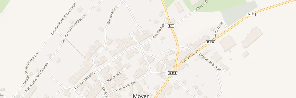 Plan du 12 Rue du Petit Thaon à Moyen