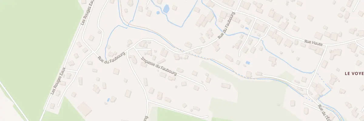 Plan du 193 Rue du Faubourg à Pouxeux