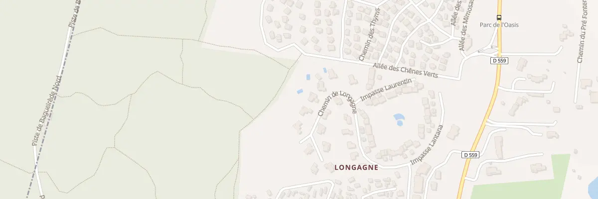 Plan du 46 Che de Longagne à Gassin