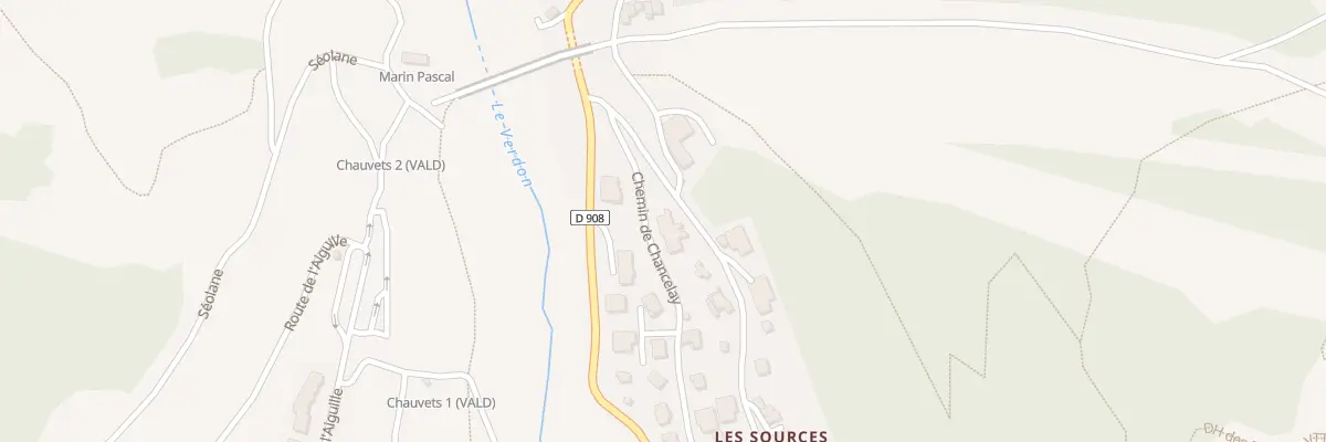 Plan du 100 Che des Sources à Allos