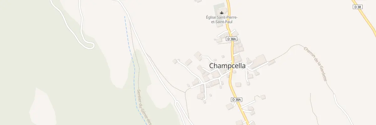 Plan du 82 Rue de la Cime de Ville à Champcella