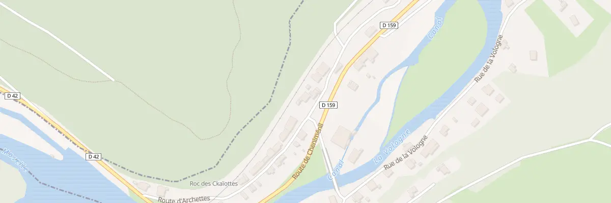Plan du 1 Rue de la Gare à Jarménil