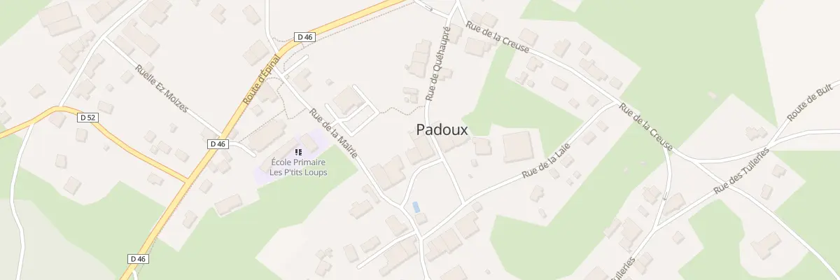 Plan du 6 Pl du Centre à Padoux