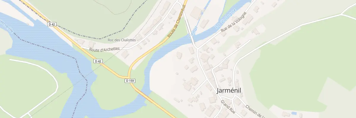 Plan du 33 Grand’Rue à Jarménil
