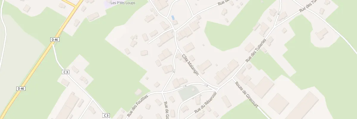 Plan du 4 Côte Malangin à Padoux