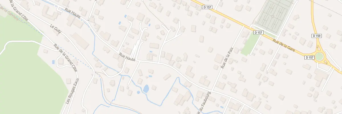 Plan du 601 Rue Haute à Pouxeux