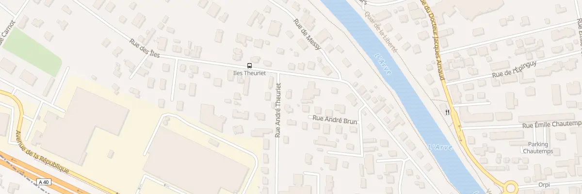 Plan du 12 Rue André Theuriet à Cluses