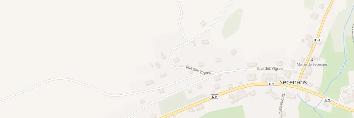 Plan du 14 Rue des Vignes à Secenans