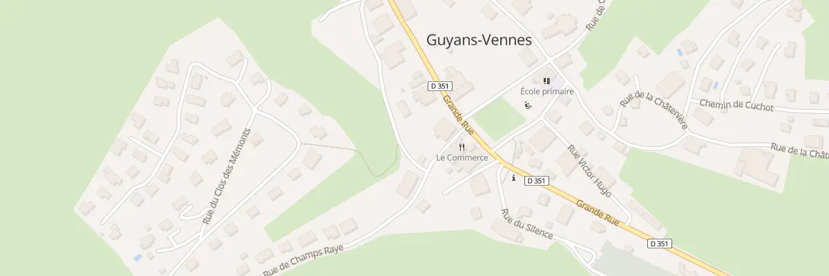 Plan de Au Village Bas à Guyans-Vennes