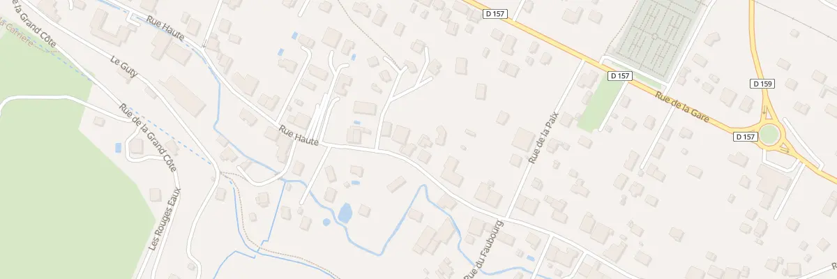 Plan du 617 Rue Haute à Pouxeux