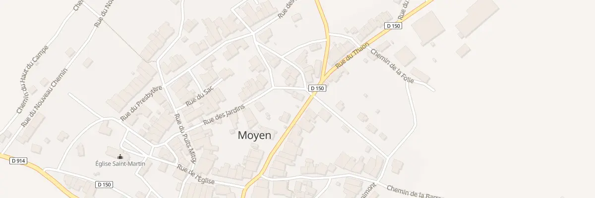 Plan du 8B Rue des Jardins à Moyen