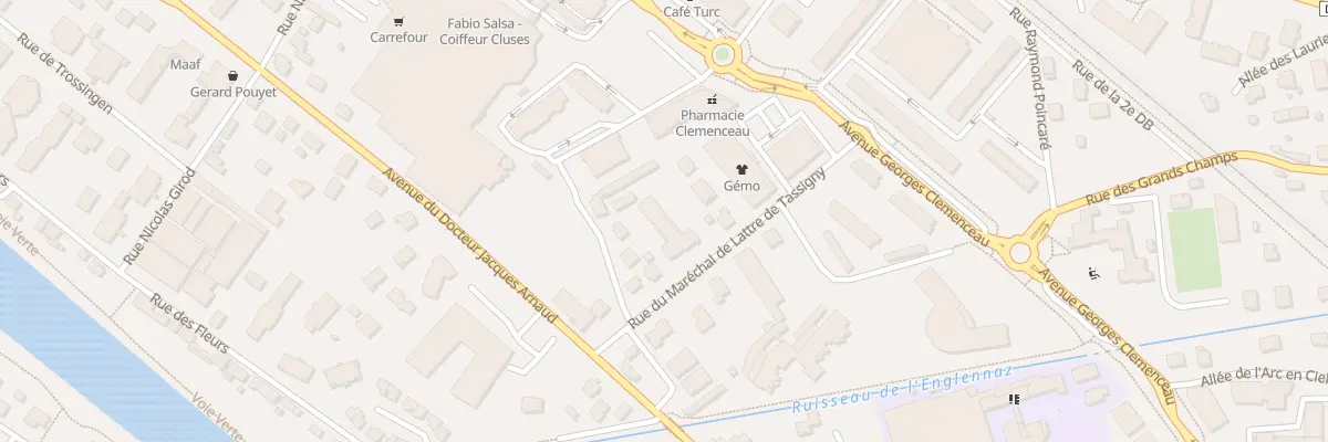 Plan du 9 Rue Mal de Lattre de Tassigny à Cluses