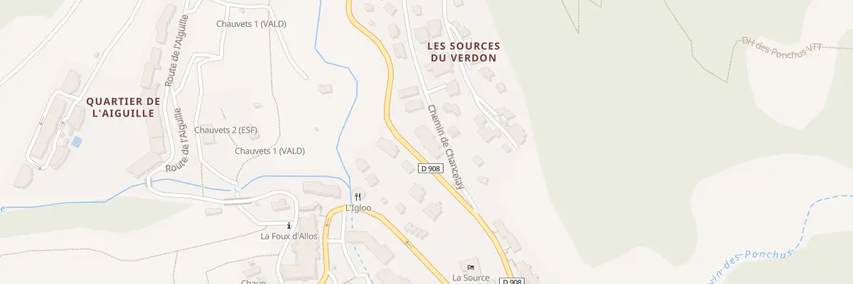 Plan du 1120 Rte de Barcelonnette à Allos