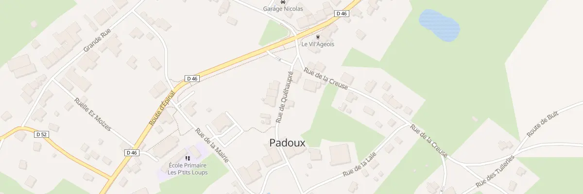 Plan du 3 Rue de Quéhaupré à Padoux