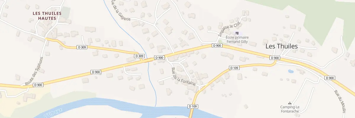 Plan du 3B Rte de Barcelonnette aux Thuiles