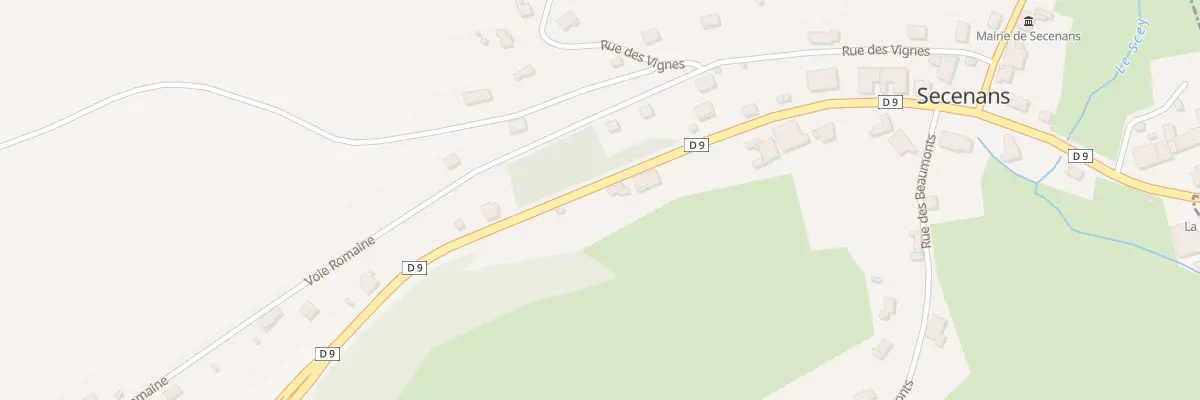 Plan du 33 Rue de la Libération à Secenans