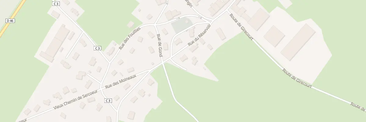 Plan du 7 Rue du Réservoir à Padoux
