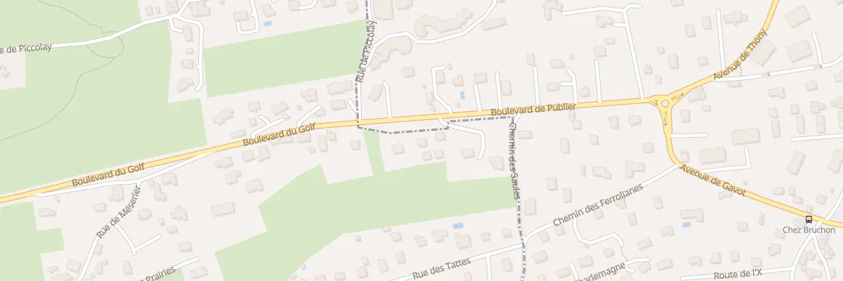 Plan du 1950 Bd du Golf à Publier