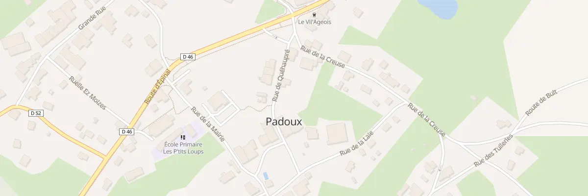 Plan du 4 Pl du Centre à Padoux