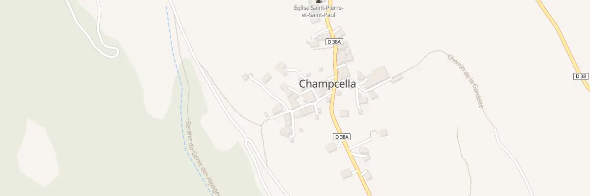 Plan du 51 Che de la Freyrie à Champcella