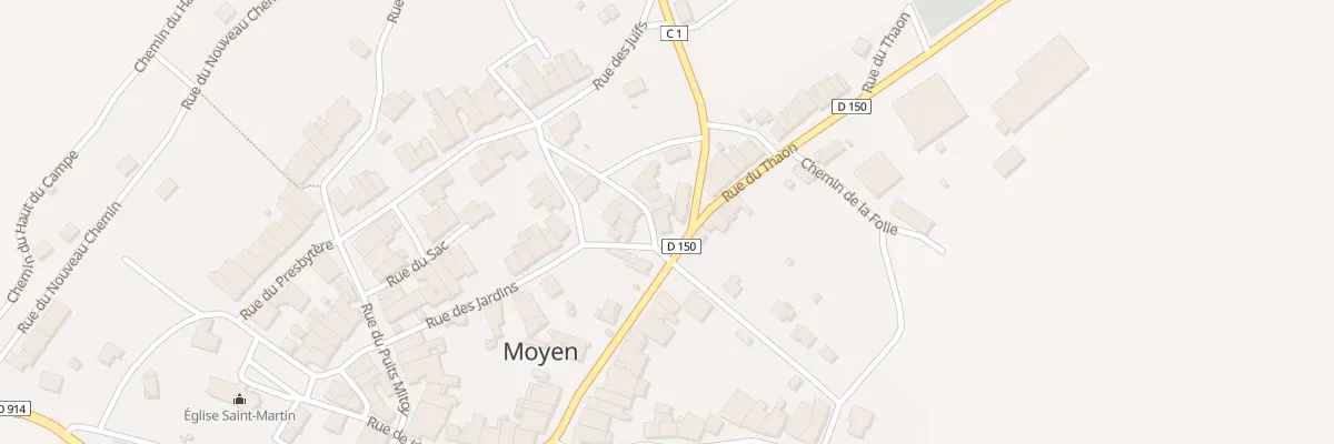 Plan du 4 Rue du Petit Thaon à Moyen