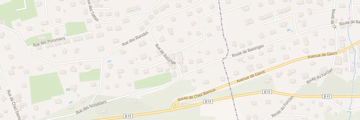 Plan du 115 Rue de Baisinge à Publier