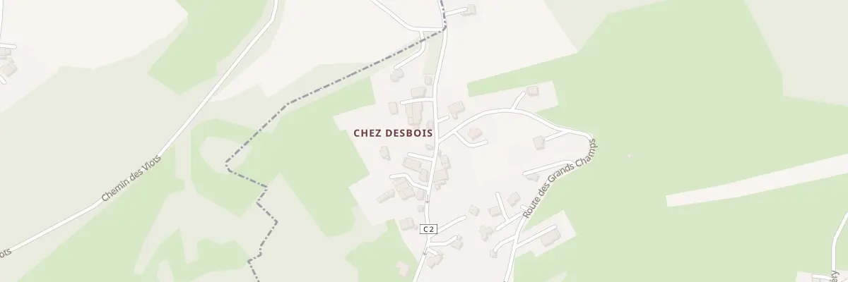 Plan du 347 Rte de chez Desbois à Larringes