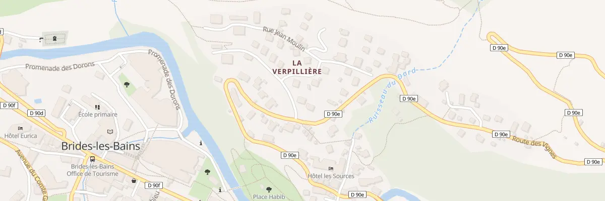 Plan du 4 Rue pierre cartier à Brides-les-Bains