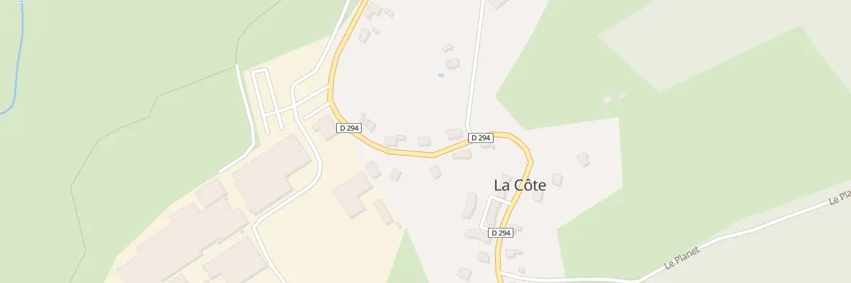 Plan du 13 Rte de Palante à La Côte