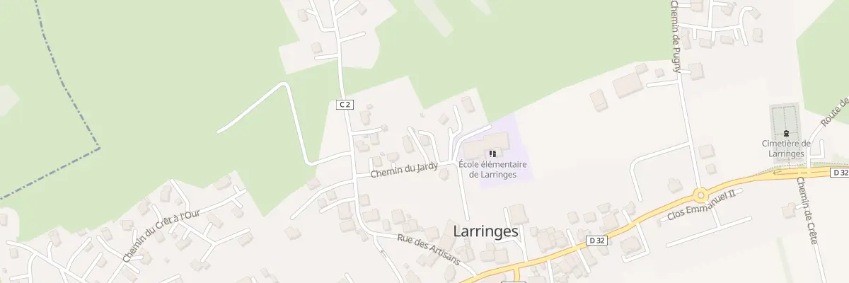 Plan du 95 Che du Jardy à Larringes