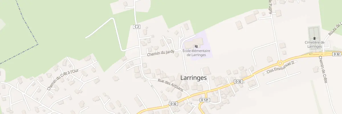 Plan du 80 Che du Jardy à Larringes