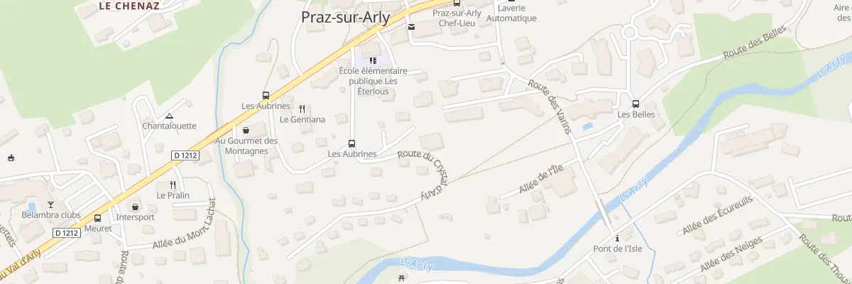 Plan du 89 Rte du Crystal d’Arly à Praz-sur-Arly