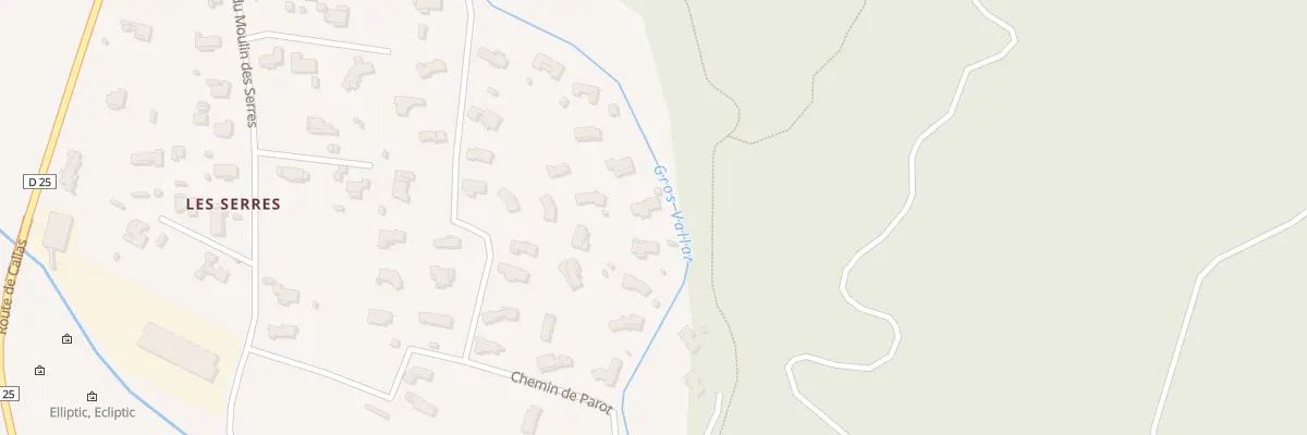 Plan du 9001 Che des Pesquiers au Muy