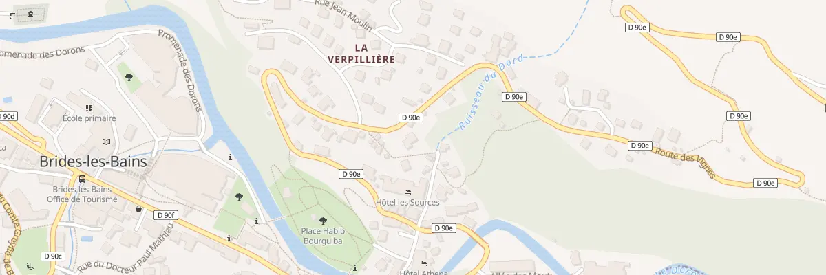 Plan du 2304 Rte des Vignes à Brides-les-Bains