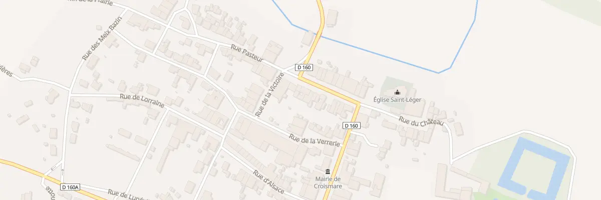 Plan du 16 Rue Mal de Lattre de Tassigny à Croismare
